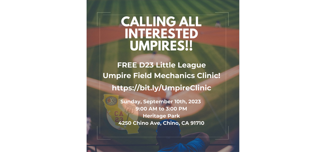Umpire Field Mechanics Clinic